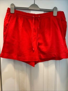 H&M Linen-Blend Drawstring Shorts
